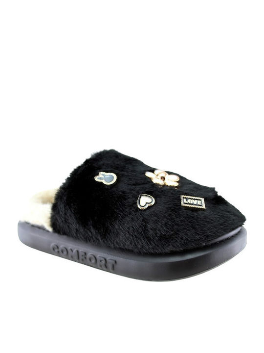 Winter Women's Slippers Black