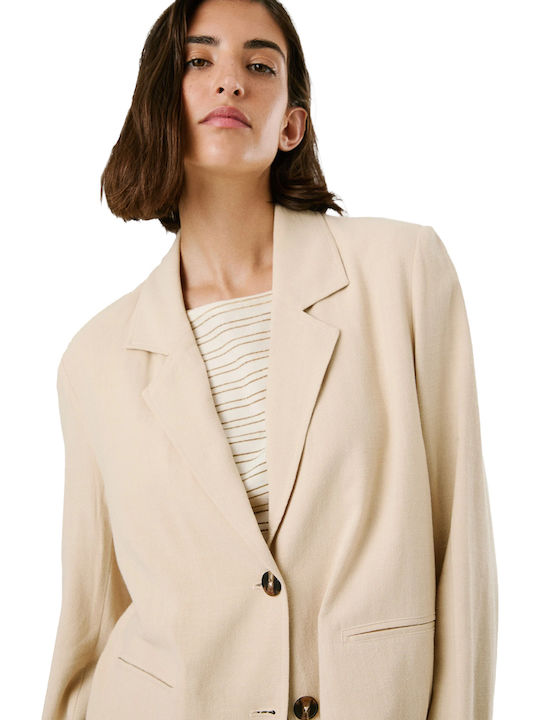 Pepe Jeans Γυναικείο Σακάκι Light Beige
