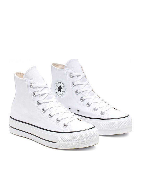 Chuck Taylor All Star Lift Flatforms Μποτάκια Λευκά 561676C