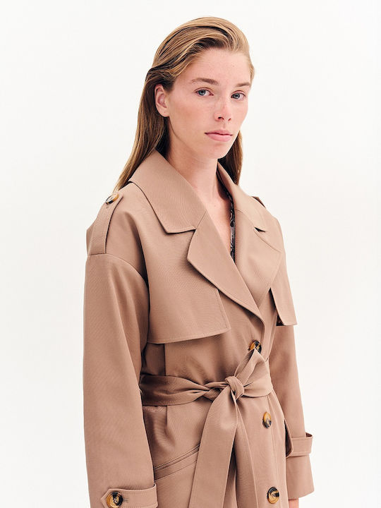 Damen Brown Trenchcoat