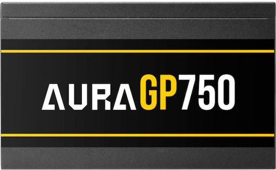 Gamdias Aura GP750 750W Μαύρο Τροφοδοτικό Υπολογιστή Full Wired