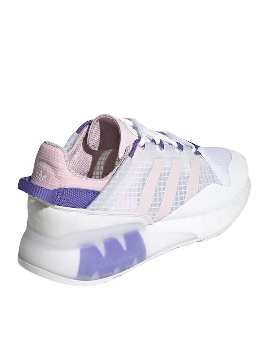 Zx 2k Boost Pure Sneakers Cloud White / Clear Pink / Purple