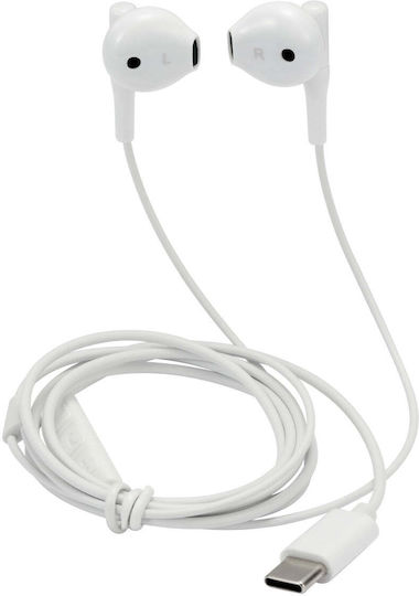 Streetz C210 In-ear Handsfree Headphones with Connector USB-C White