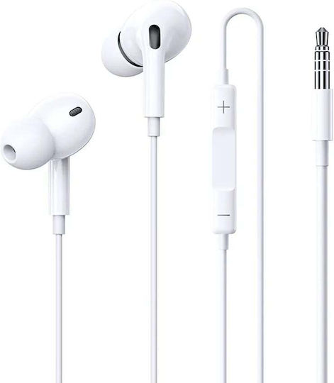 Remax Rm-575 In-ear Handsfree Ακουστικά με Βύσμα 3.5mm Λευκό