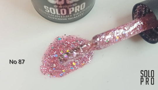 Solo Pro Ημιμόνιμο Βερνίκι Νυχιών 87 με Glitter 12ml