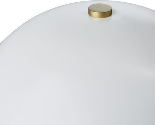 Selected by Pragmatic Metal Vintage Table Lamp with White Shade and Base