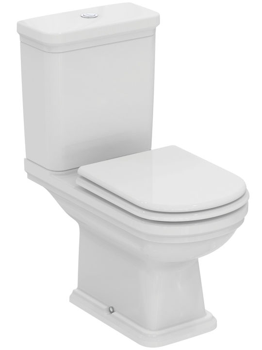 Ideal Standard Тоалетна, стояща на пода с тоалетна чиния с Капак Софт Клоуз Бяла Ideal Standard Тоалетна, стояща на пода с тоалетна чиния с Капак Софт Клоуз Бяла