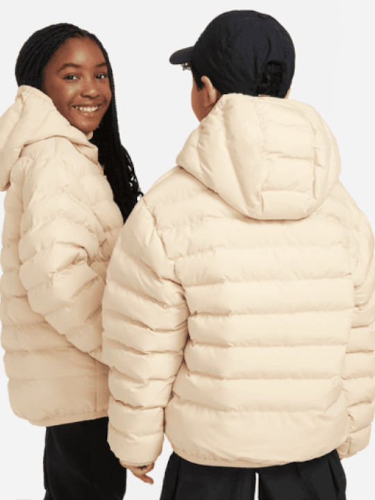 Kinderjacken & Winterjacken Sport Kinder Mäntel & Jacken Lang Beidseitig mit Futter Beige