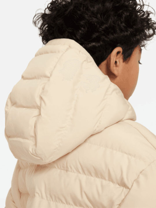 Kinderjacken & Winterjacken Sport Kinder Mäntel & Jacken Lang Beidseitig mit Futter Beige