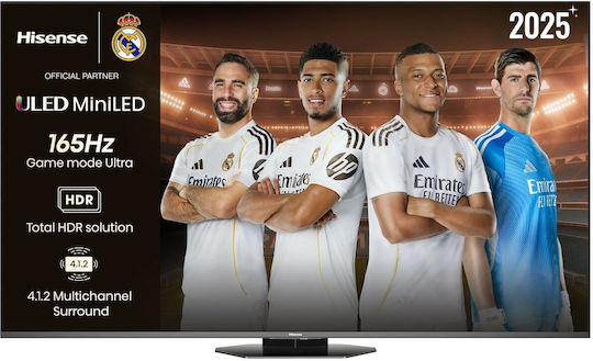 Hisense Smart Τηλεόραση 55" 4K UHD Mini LED 55U8Q (2025)