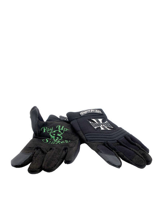 West Coast Choppers Men's Motorcycle Gloves All Seasons Black
