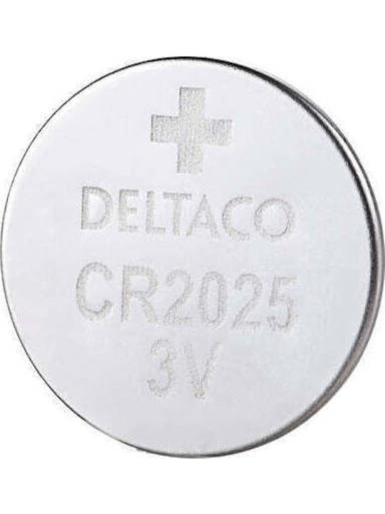 Deltaco Lithium Watch Battery CR2025 3V 1pcs