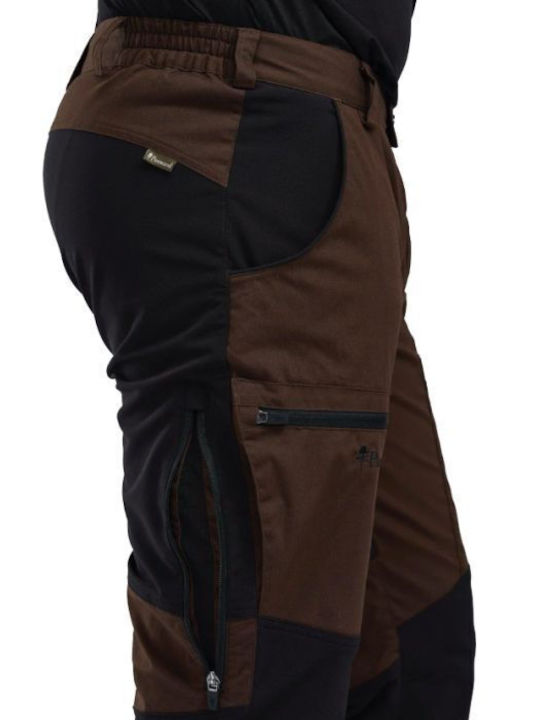 Pinewood Caribou Hunting Pants Waterproof in Brown color