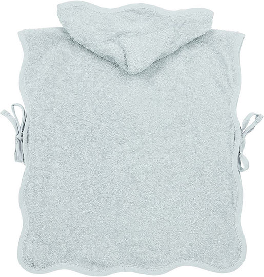 Meyco Πόντσο Μπάνιου Wavy – Grey Blue – 1-3 Years