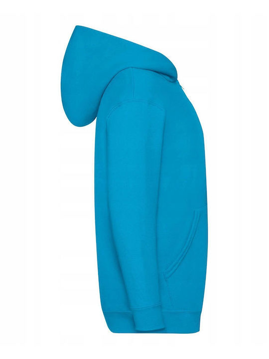 Fruit of the Loom Παιδική Ζακέτα Φούτερ Hooded Sweat Jacket 62-045-0 Azure Blue