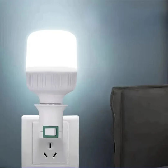 Socket Extension in White color Set 1pcs 5ELE21