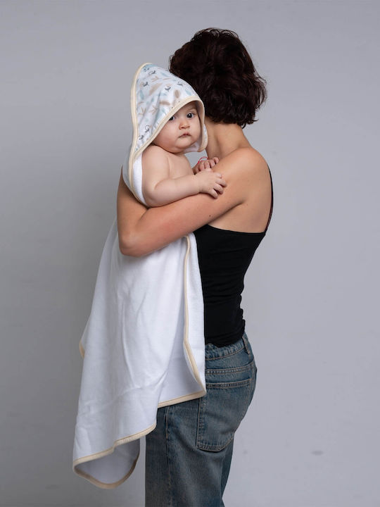 Kidizi Hooded Baby Bath Towel Galaxy Grey