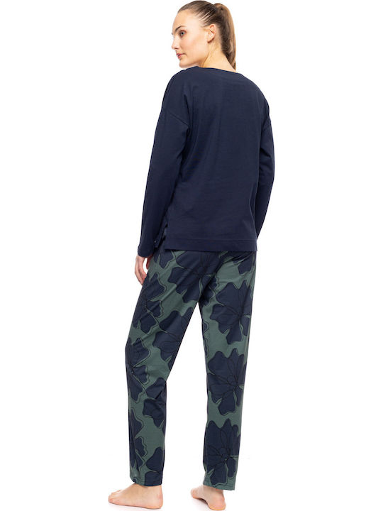 Pink Label Winter Damen Pyjama-Set