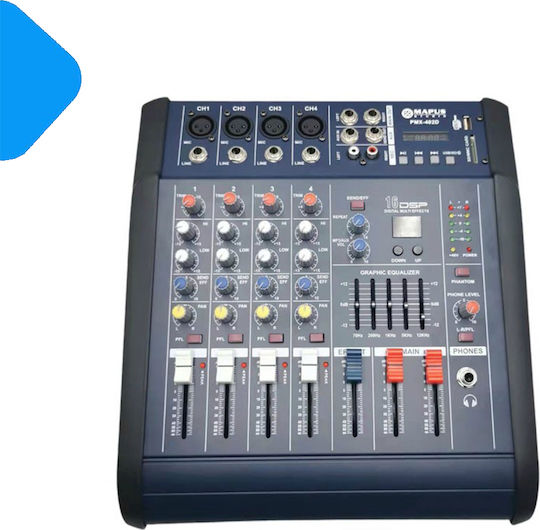 PMX402D PMX402D Analog Console 4 Channels 4 XLR Inputs