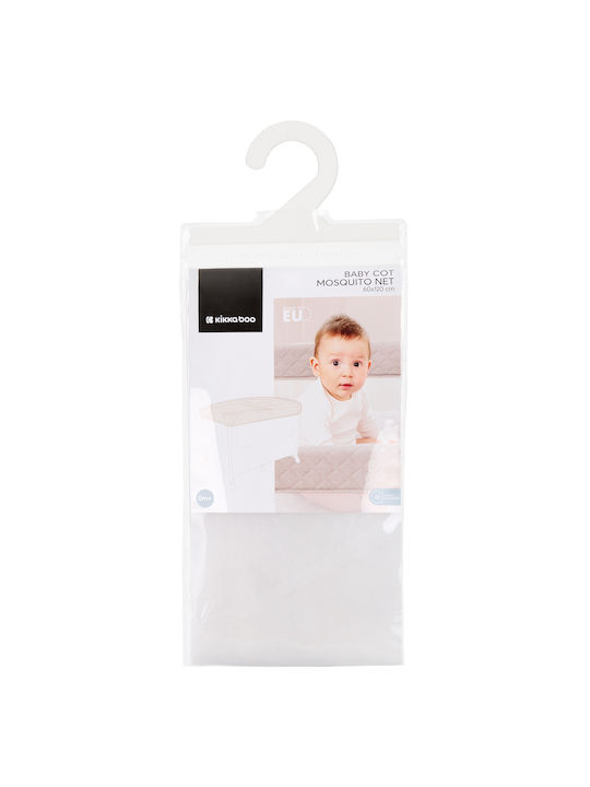 Kikka Boo Mosquito Net Playpen Tulle 41108040093 with Elastic White 120x60cm