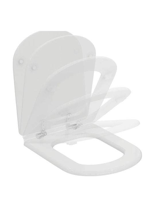 Ideal Standard Capac WC Închidere lentă Plastic Alb