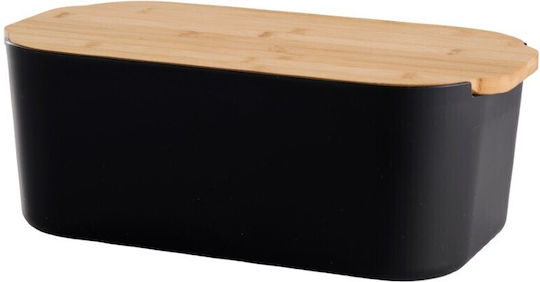 Espiel Day Ψωμιέρα από Bamboo Μαύρη 12x33x18cm