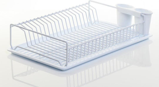 Max Home Отцедник За Мивка От Метал Бял 41x27.5x9см