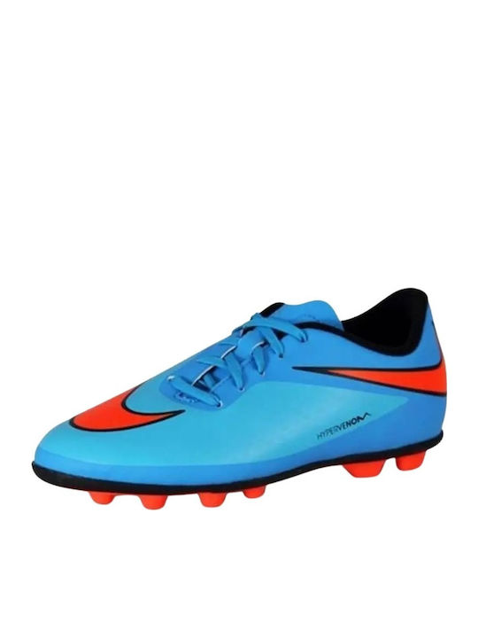 Παιδικά Ποδοσφαιρικά Παπούτσια HYPERVENOM PHADE με Τάπες Τιρκουάζ