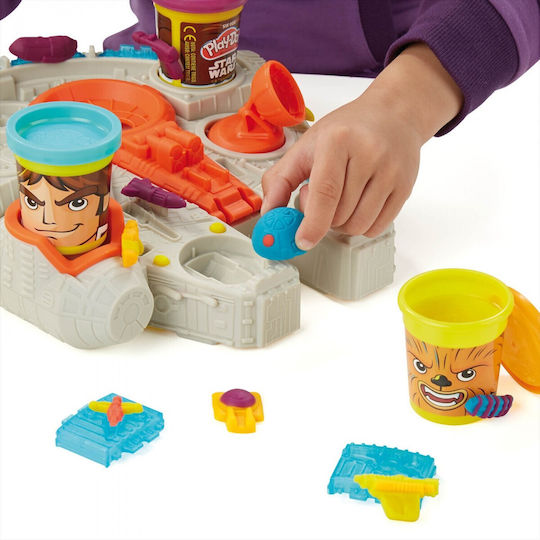 Hasbro Play-Doh Plasticine Star Wars Millenium Falcon Game For Ages 3 Plus 5 Pieces