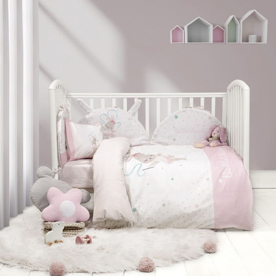 Nima Crib Bumpers Classic Inside Ballet Bunny 40x200cm