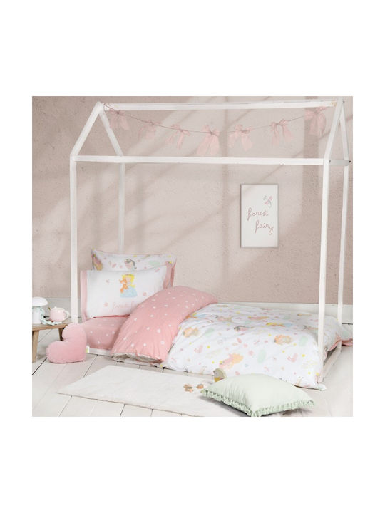 Nima Set Kids Duvet Cover Single with Pillowcase Cotton Forest Fairy 160x240cm