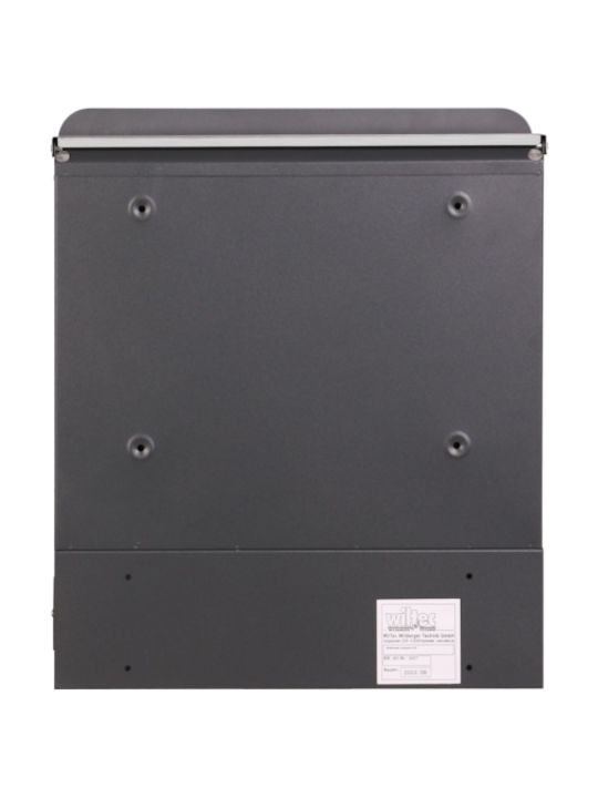Wiltoc Außenbereich Briefkasten Metallisch in Silber Farbe 43.5cm