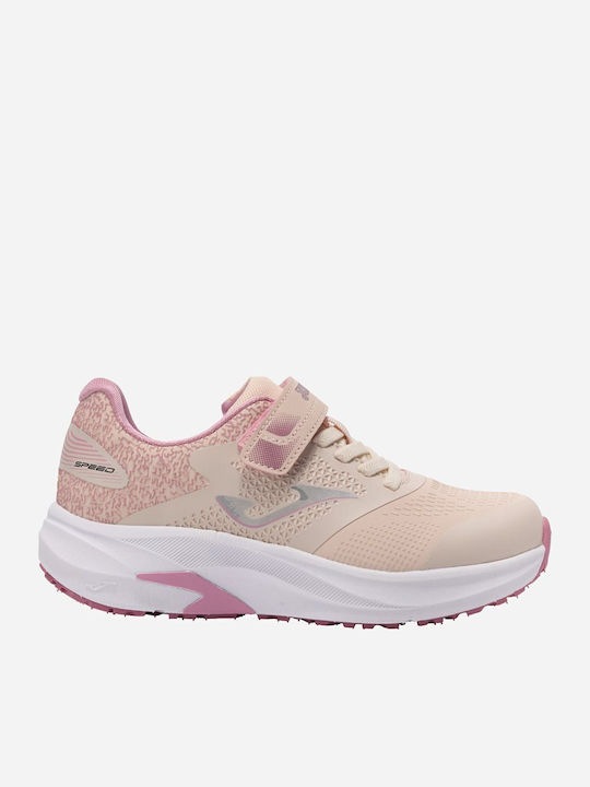 Speed Kids Sports Shoes Running with Hoop & Loop Closure Pink