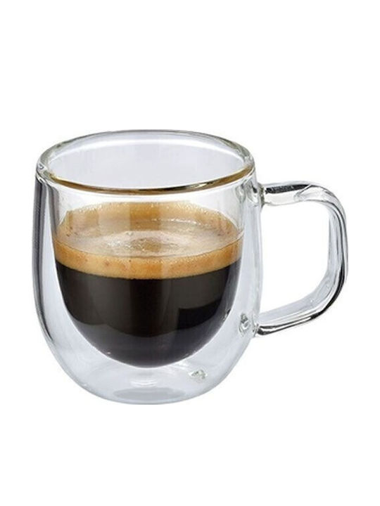 Cilio Set Tassen Espresso Glas Transparent 80ml 2Stück