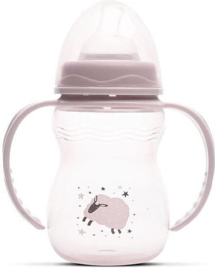 Lorelli Educational Sippy Cup Plastic with Handles Pink for 0m+m+ 250ml