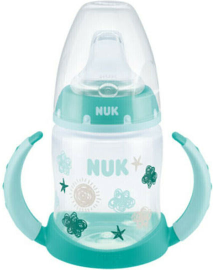 Nuk First Choice Plus Εκπαιδευτικό Μπιμπερό Σιλικόνης με Λαβές Πράσινο για 6m+ 150ml 6-18M