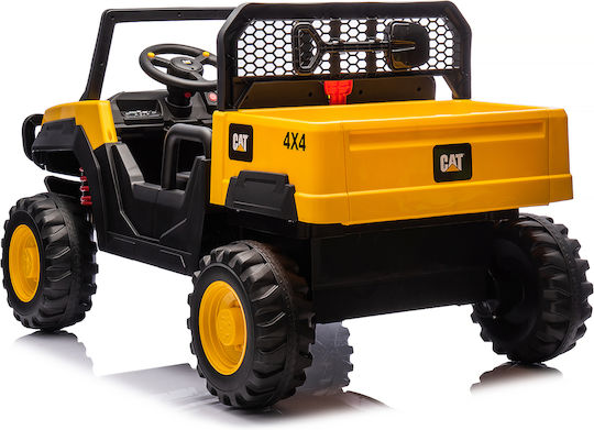 CAT UTV Buggy Doppelsitzer mit Fernbedienung 12 Volt Gelb für 3+ Jahre