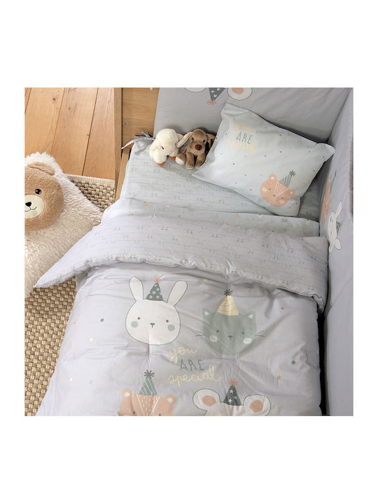 Nef-Nef Homeware Special Party Πάπλωμα Κούνιας Μπλε 110x140cm