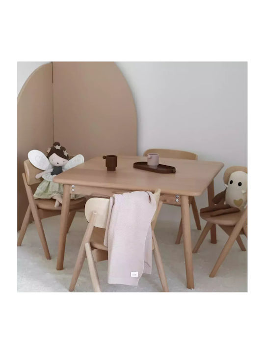 Square Kindertisch Beige Curve Lab