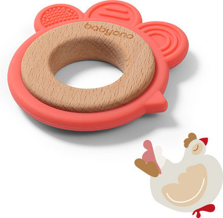 Babyono Flower Μασητικός Κρίκος Οδοντοφυΐας από Σιλικόνη για 0 m+