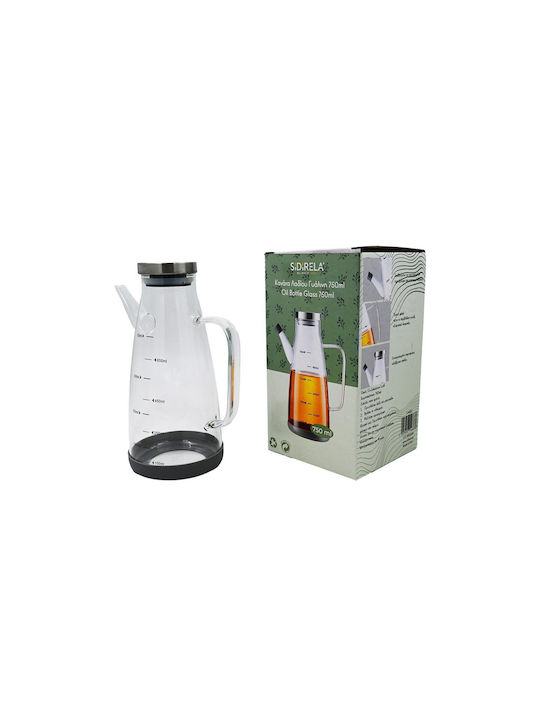 Sidirela Δοχείο Λαδιού Γυάλινο με Ροή 750ml