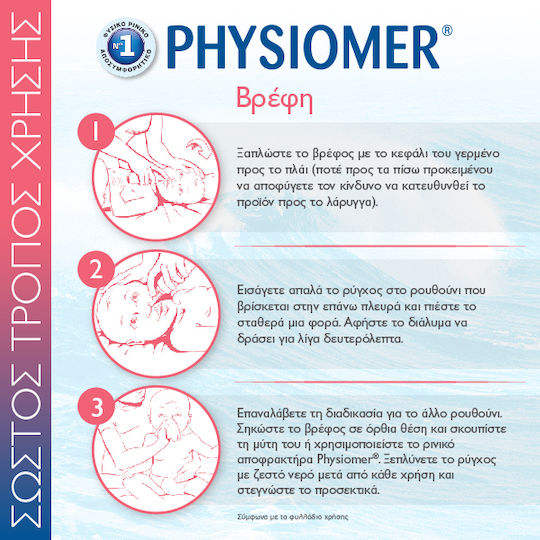 Physiomer Baby Comfort Ρινικό Σπρέι με Θαλασσινό Νερό για Βρέφη και Παιδιά 115ml