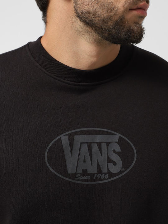 Hanorace Barbati Classic Oval Crew Negru