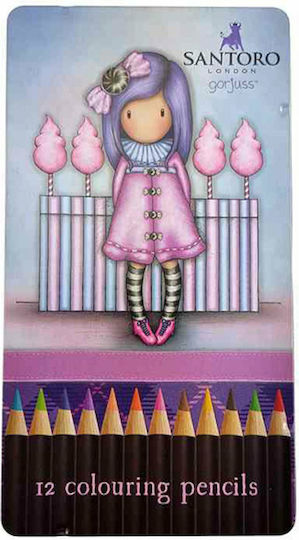 Santoro Gorjuss Colored Pencil Set Sugar Plum Metallic Package of 1 packages