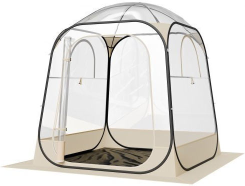 Vevor Winter Camping Tent Pop Up Transparent 160x160x182cm