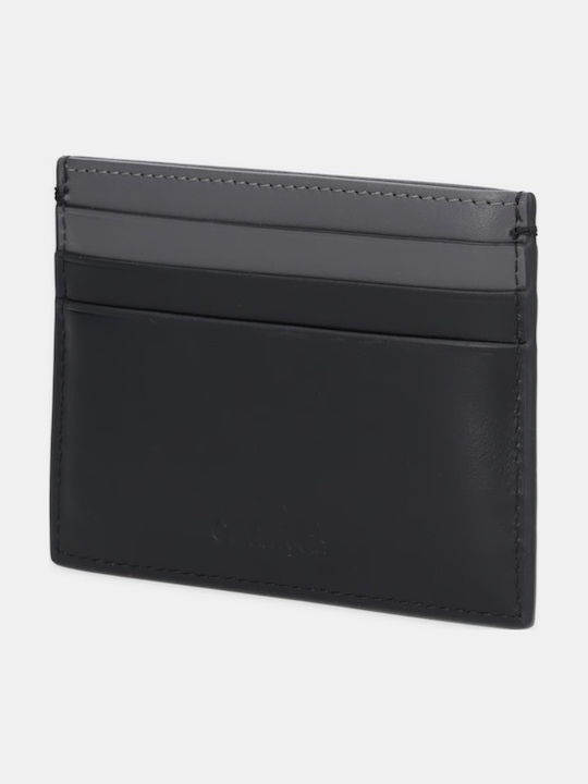 Bold Leather Men's Wallet Cards Black