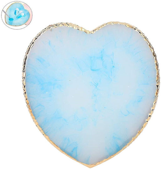 Base Palette for Mixing Material Heart Shape Blue