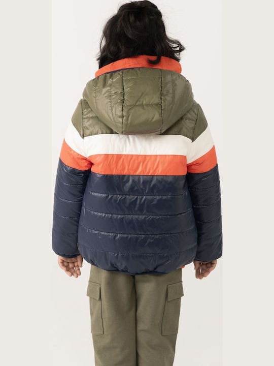 Kids' Casual Jacket Double Sided with Hood Dark Blue