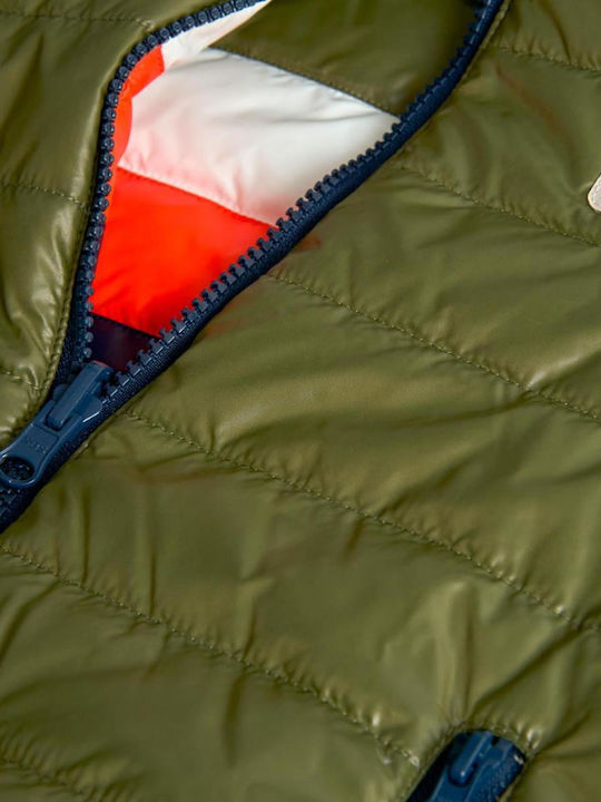 Kids' Casual Jacket Double Sided with Hood Dark Blue