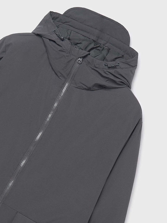 Kids' Parka with Hood Dark Grey